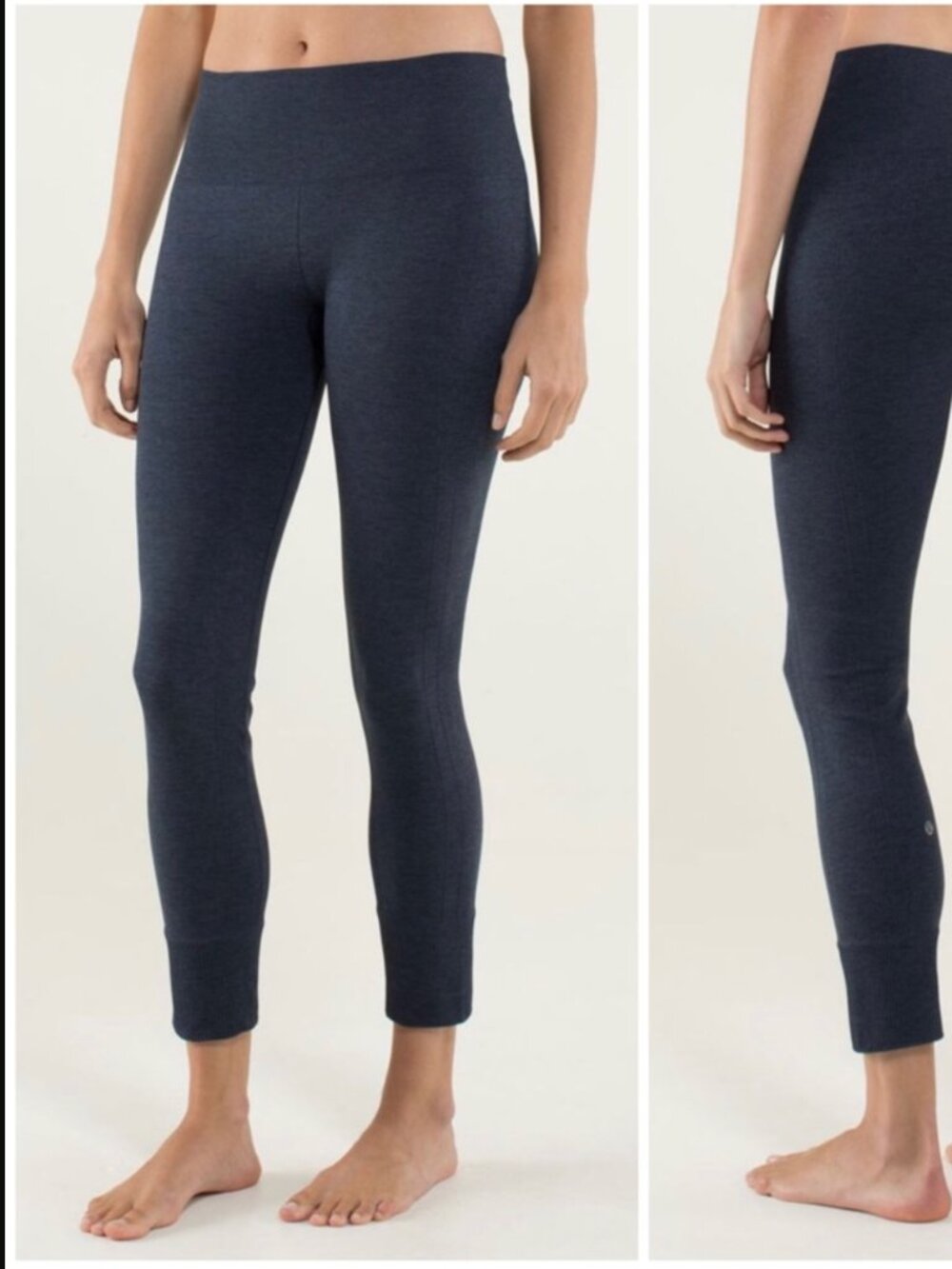 Lululemon Ebb To Street Pant Heathered Deep Navy Size 8